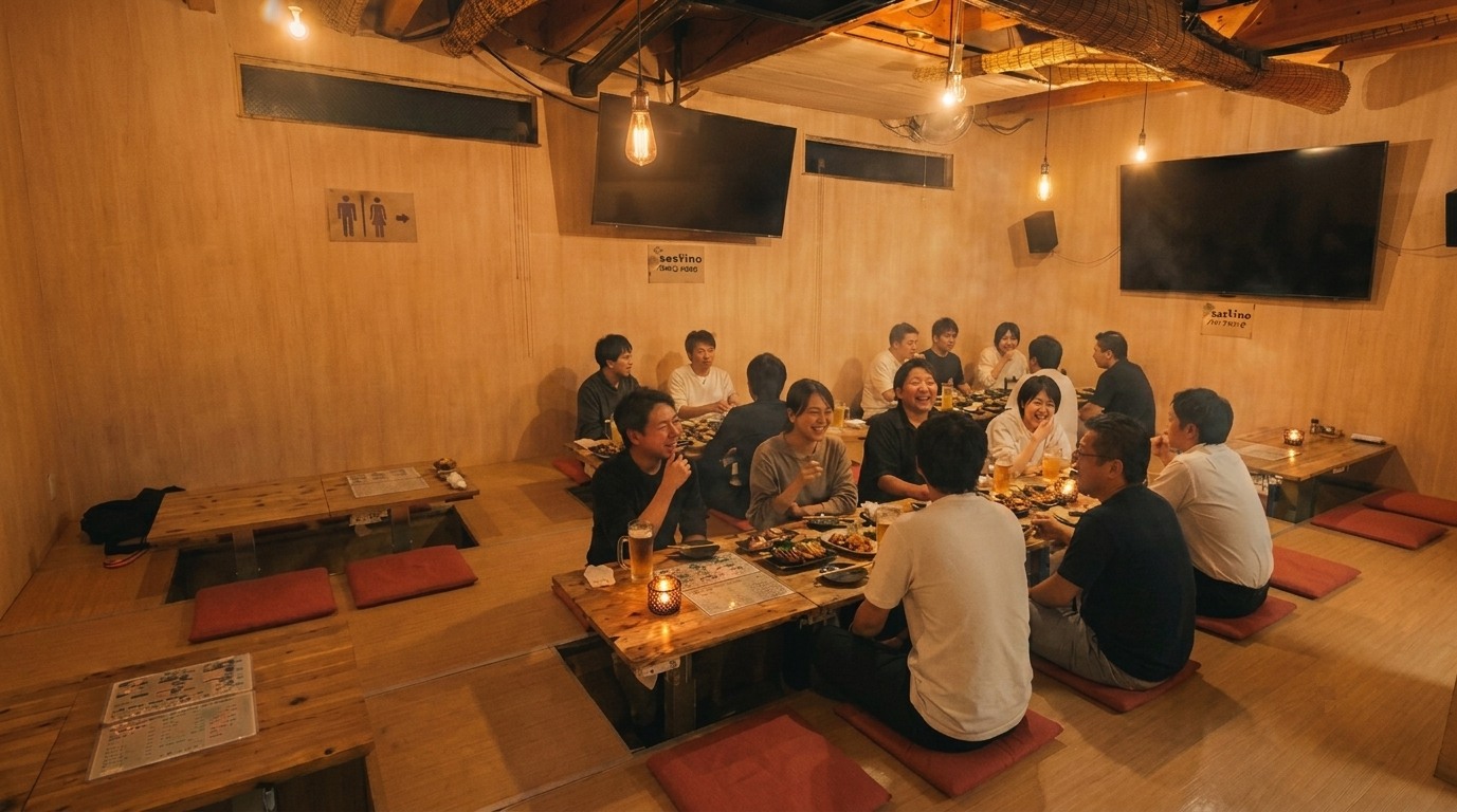 大人数で楽しめる店内